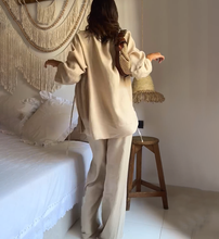 Load image into Gallery viewer, Chill Linen Kimono Two Pieces Set
