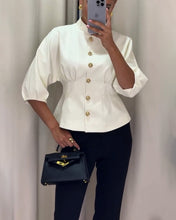 Load image into Gallery viewer, Fashion Temperament Half-high Collar Top