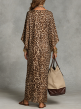 Load image into Gallery viewer, Elevated Leopard Print Twist-Front Maxi Dress