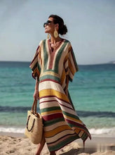 Load image into Gallery viewer, Women'S Loose Striped Print Dress