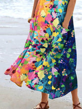 Load image into Gallery viewer, Women's Floral Resort Tank Top with Pockets