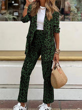 Load image into Gallery viewer, Fashion Leopard Print Casual Suit