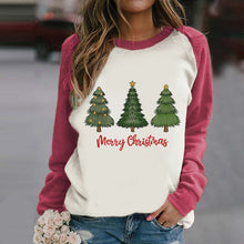 Load image into Gallery viewer, Women&#39;s Christmas Tree Print Casual Sweatshirt