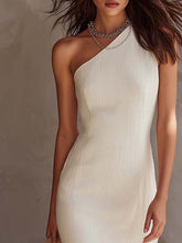 Load image into Gallery viewer, Off-the-shoulder Split-hem Cotton Linen Midi Dress