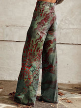 Load image into Gallery viewer, Women's Vintage Print Casual Wide Leg Pants