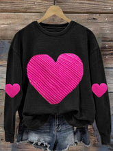 Load image into Gallery viewer, Women'S Heart Print Long Sleeve Sweatshirt