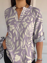 Load image into Gallery viewer, Simple Spring Floral Pattern Printed Women's Casual Long Sleeve Comfortable Cotton Shirt