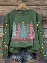 Load image into Gallery viewer, Women's Christmas Tree Print Sweatshirt