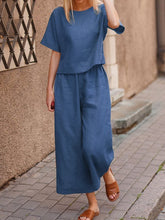 Load image into Gallery viewer, Women's Solid Color Fashion Leisure Suit Two-piece Set Suit
