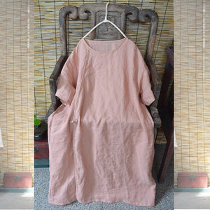 Women's Fashion Loose Round Neck Dress