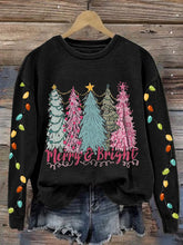 Load image into Gallery viewer, Women's Christmas Tree Print Sweatshirt