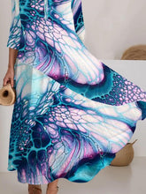 Load image into Gallery viewer, Women&#39;s Watercolor Splash Art Colorful Flowing Dress