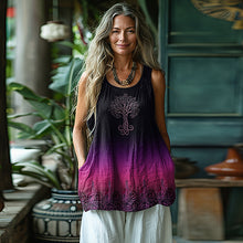 Load image into Gallery viewer, Women's Vintage Viking Tree Of Life Gradient Vest