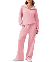 Load image into Gallery viewer, Oversized Sweatshirt Wide Leg Pants Two Piece Set