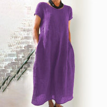 Load image into Gallery viewer, Loose Solid Color Dress