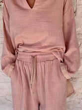 Load image into Gallery viewer, Women's Solid Long Sleeve Shirt Casual Two-piece Suit