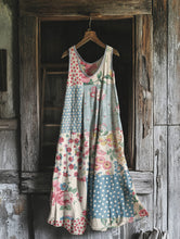 Load image into Gallery viewer, Women's Vintage Bohemian Floral Patch Dress 345f