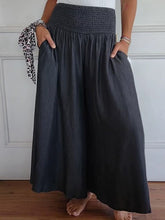 Load image into Gallery viewer, Women's Cotton Wide Leg Pants