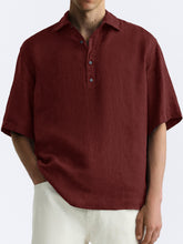 Load image into Gallery viewer, Men's Comfortable Casual Half-Button Short Sleeve Shirt