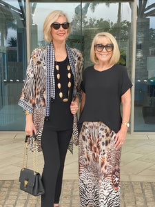 Leopard Two-Piece Pantsuit
