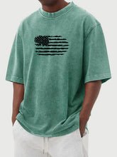 Load image into Gallery viewer, Men's Flag Print Short-sleeved T-shirt