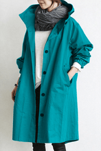 Load image into Gallery viewer, Water Resistant Hooded Windbreaker Rain Jacket