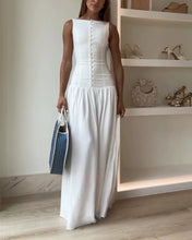 Load image into Gallery viewer, Elegant Sleeveless Button Dress