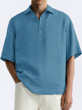 Load image into Gallery viewer, Men's Comfortable Casual Half-Button Short Sleeve Shirt