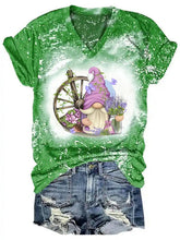Load image into Gallery viewer, Lavender Gnome V Neck T-shirt