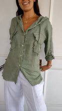 Load image into Gallery viewer, Casual Cotton and Linen Hoodie