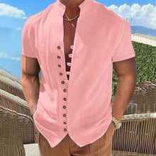 Load image into Gallery viewer, Men&#39;s Casual Button Down Short Sleeve Shirt