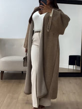 Load image into Gallery viewer, Autumn and winter loose solid color coat