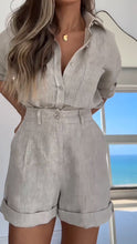 Load image into Gallery viewer, Cotton and Linen Shirt Suit