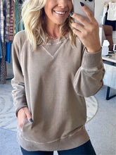 Load image into Gallery viewer, 2024 NEW Women's Ribbed Accent Pocketed Pullover (Buy 2 Free Shipping)