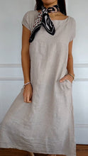 Load image into Gallery viewer, Round Neck Short Sleeve Pocket Dress