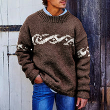 Load image into Gallery viewer, Vintage Mens Surf Jacquard Knit Sweater