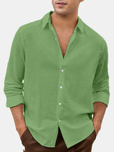 Load image into Gallery viewer, Men's Daily Simple Solid Color Comfortable Long Sleeve Shirt