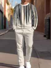 Load image into Gallery viewer, Men's Simple Colorblock Round Neck Casual Sports Set 099