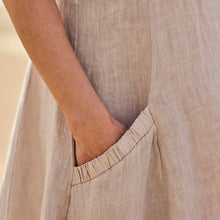 Load image into Gallery viewer, Women&#39;s Sleeveless Cotton And Linen Dress