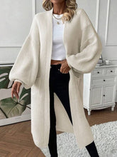 Load image into Gallery viewer, Women&#39;s Lazy Style Loose Open Pocket Mid-Length Cardigan Sweater