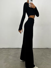 Load image into Gallery viewer, Fashion Casual Solid Color Slacks &amp; Slim Knit Two-Piece Set