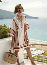 Load image into Gallery viewer, Women'S Contrast Striped Dress
