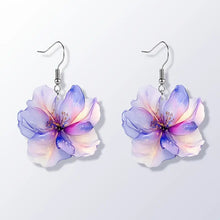 Load image into Gallery viewer, Women's Colorful Flower Earrings
