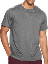Load image into Gallery viewer, Men's Summer Round Neck Drop Shoulder Solid Color Short Sleeve T-Shirt