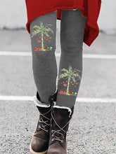 Load image into Gallery viewer, Women's Christmas Palm Tree Print Leggings