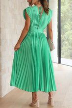 Load image into Gallery viewer, Hello Gorgeous Satin Pleated Midi Dress