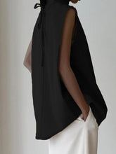 Load image into Gallery viewer, Women's Elegant Solid Color Turtle Neck Sleeveless Top