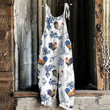 Load image into Gallery viewer, Chicken Print Loose Casual Jumpsuit