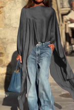 Load image into Gallery viewer, Women's Irregular Hem Satin Top
