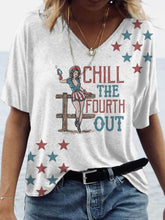 Load image into Gallery viewer, Women&#39;s Chill The Fourth Out Casual T-shirt